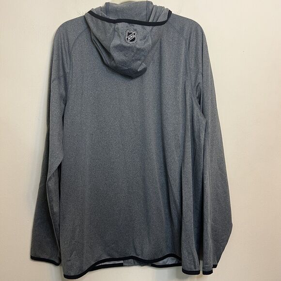 Reebok Jacket Mens Large NHL Anaheim Ducks Hooded Full Zip Center Ice Hockey - Picture 3 of 7